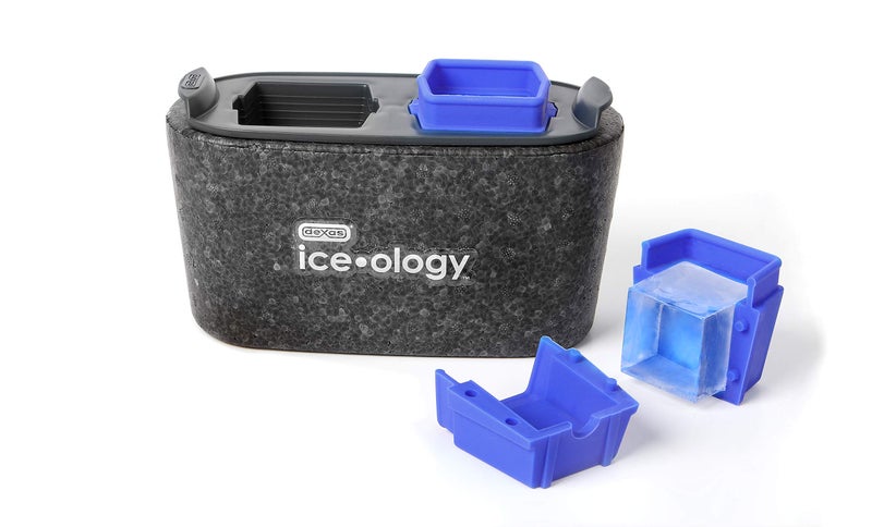 Dexas iceâ€¢ology Silicone Clear Ice Maker Tray for Crystal Clear Craft Cocktail Ice, 2 Square Cubes - Image 4